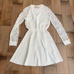 NWT Alice + Olivia Blake Lace Raglan Sleeve Dress